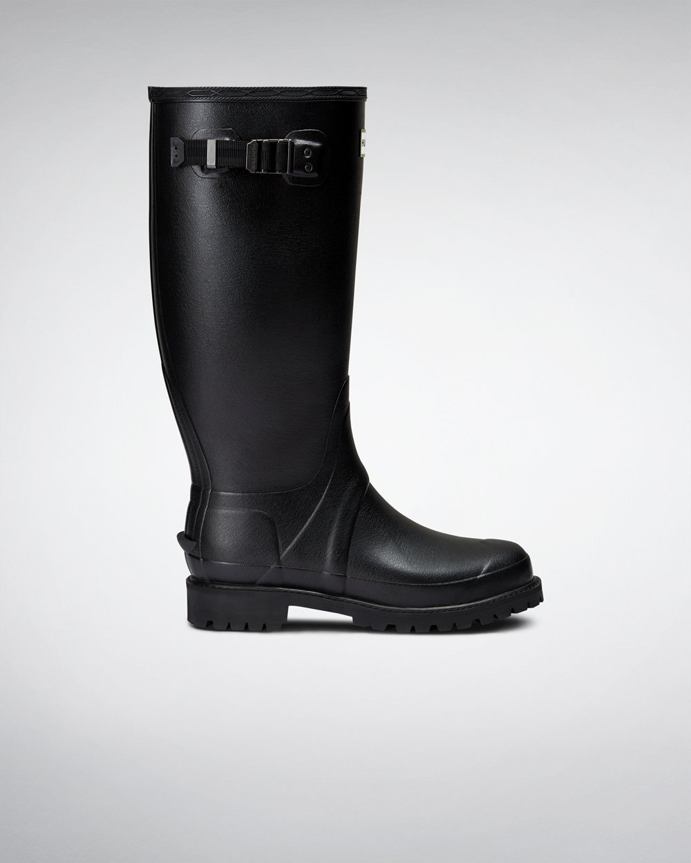 Bottes Larges Hunter Balmoral Homme Noir IQXPSKL-60